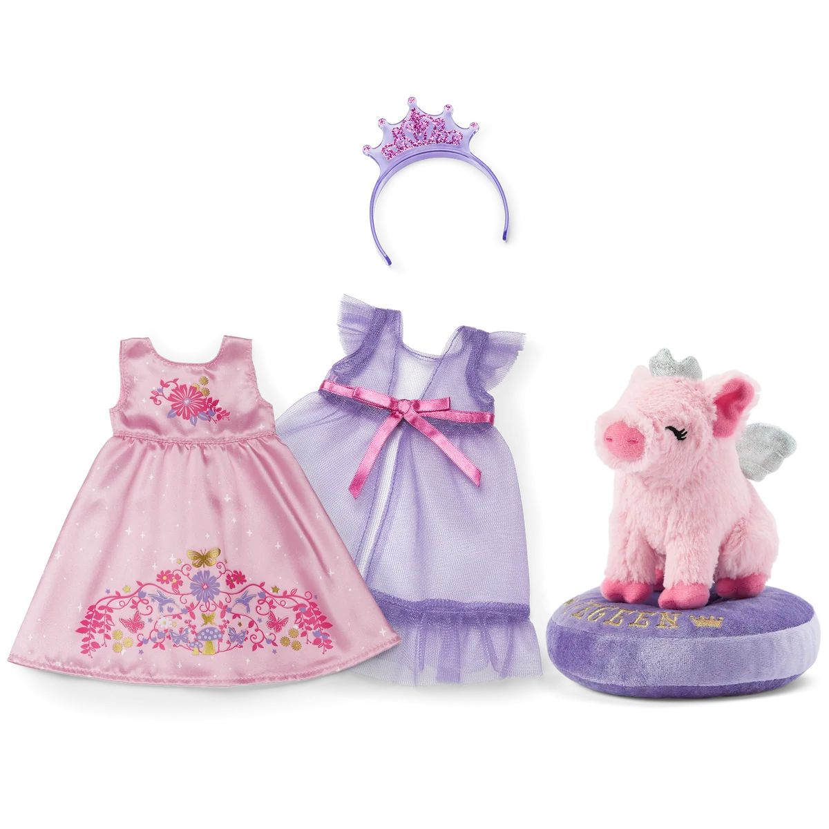 Royal Ruffles Nightie & Pegeen™ Bundle (WellieWishers™)