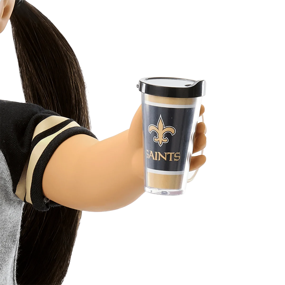 American Girl® x NFL New Orleans Saints Fan Outfit & Accessories for 18-inch Dolls