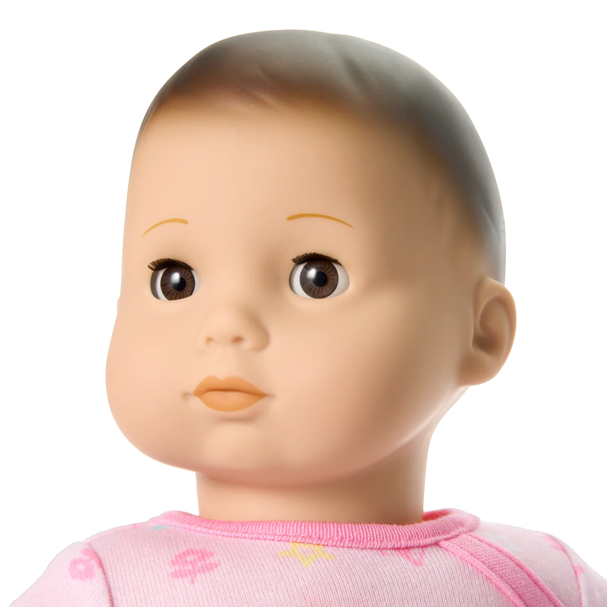 Bitty Baby® Doll #2 with brown hair in Pastel Pink