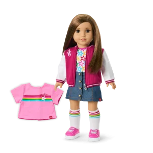 Truly Me™ 18-inch Doll #107 with straight brown hair