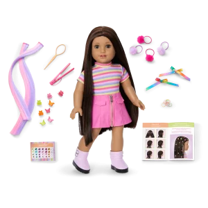Long Hair Looks™ by Truly Me™ 18-inch Doll #134 & hair accessories