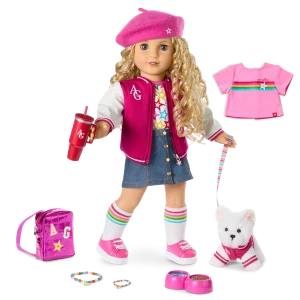 Truly Me™ 18-inch Doll #115, Puppy, Mini Backpack & Accessories AG™ Star Squad Bundle