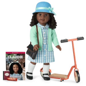 Claudie Wells™ 18-inch Doll, Book, Accessories & Scooter (Historical Characters)
