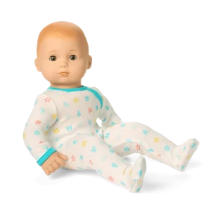 Bitty Baby® Doll #6 with red hair in Pastel Blue