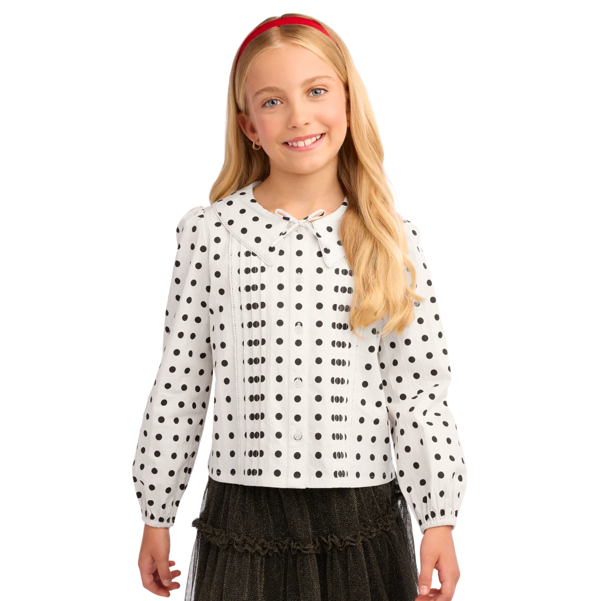 American Girl® x J.Crew Embellished Barn Jacket™, Polka-Dot Top & Tulle Skirt Bundle for Girls