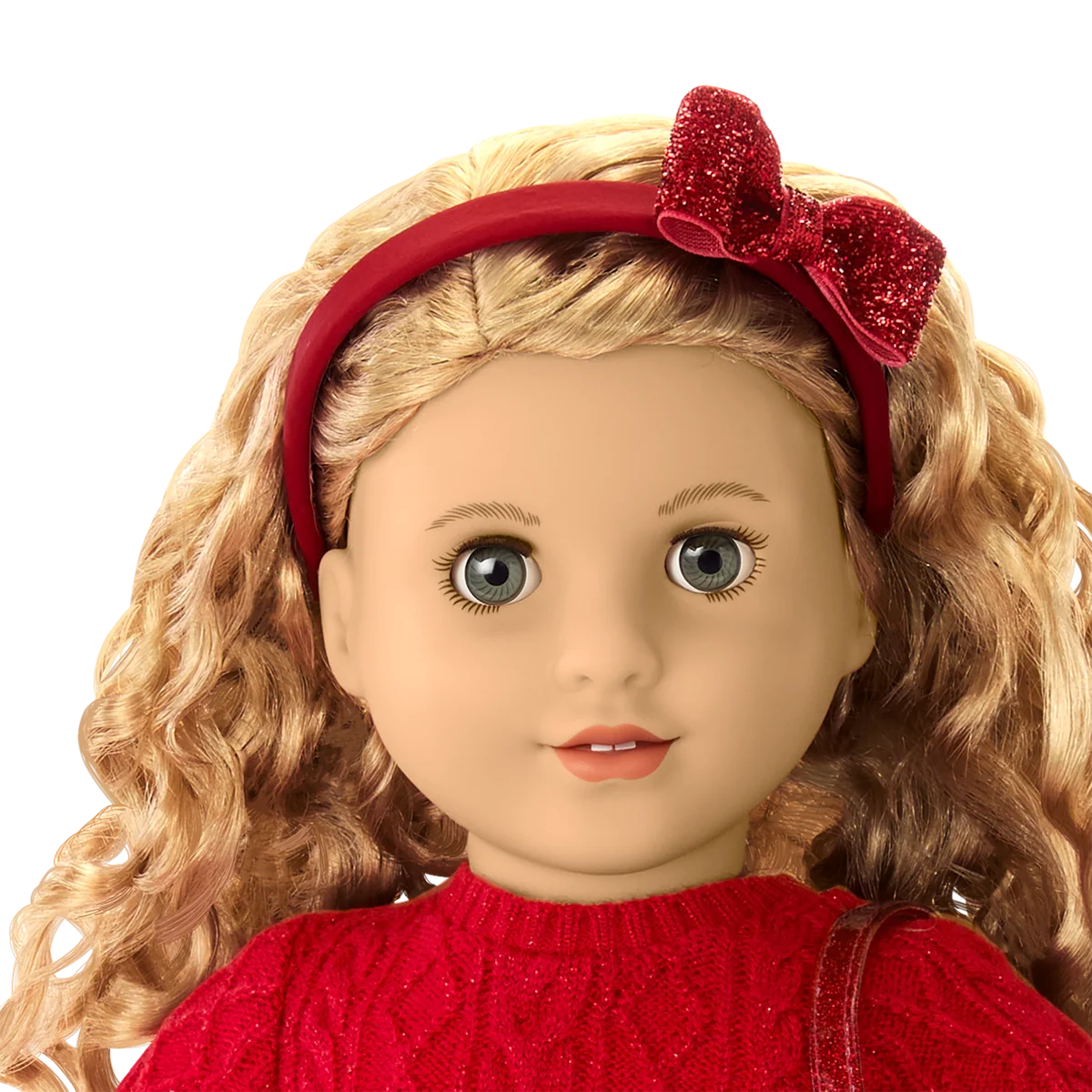 American Girl® x Something Navy Crimson Sparkle Sweater Dress for 18-inch Dolls