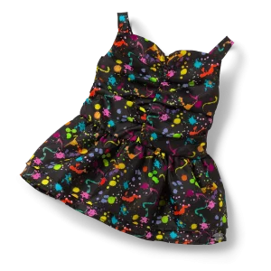 Courtney's™ Splatter Print Dress for 18-inch Dolls (Historical Characters)