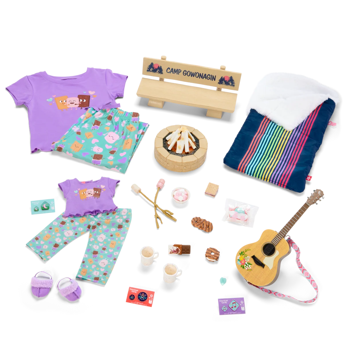 Daisy Davenport’s™ Campfire, Guitar & PJs Bundle for Girls & 18-inch Dolls (Girl of the Year™ 2027)