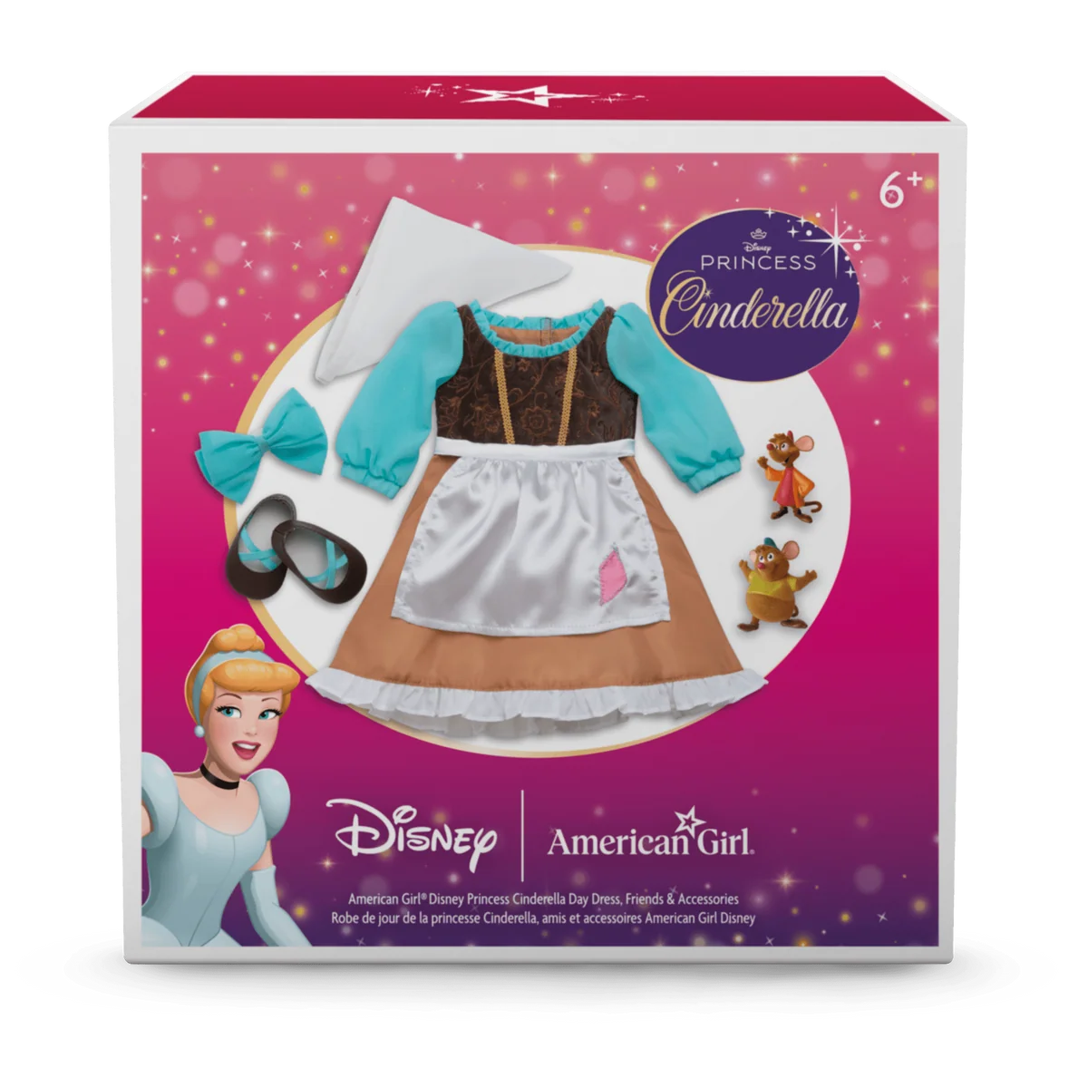 American Girl® Disney Princess Cinderella Day Dress, Friends & Accessories for 18-inch Dolls