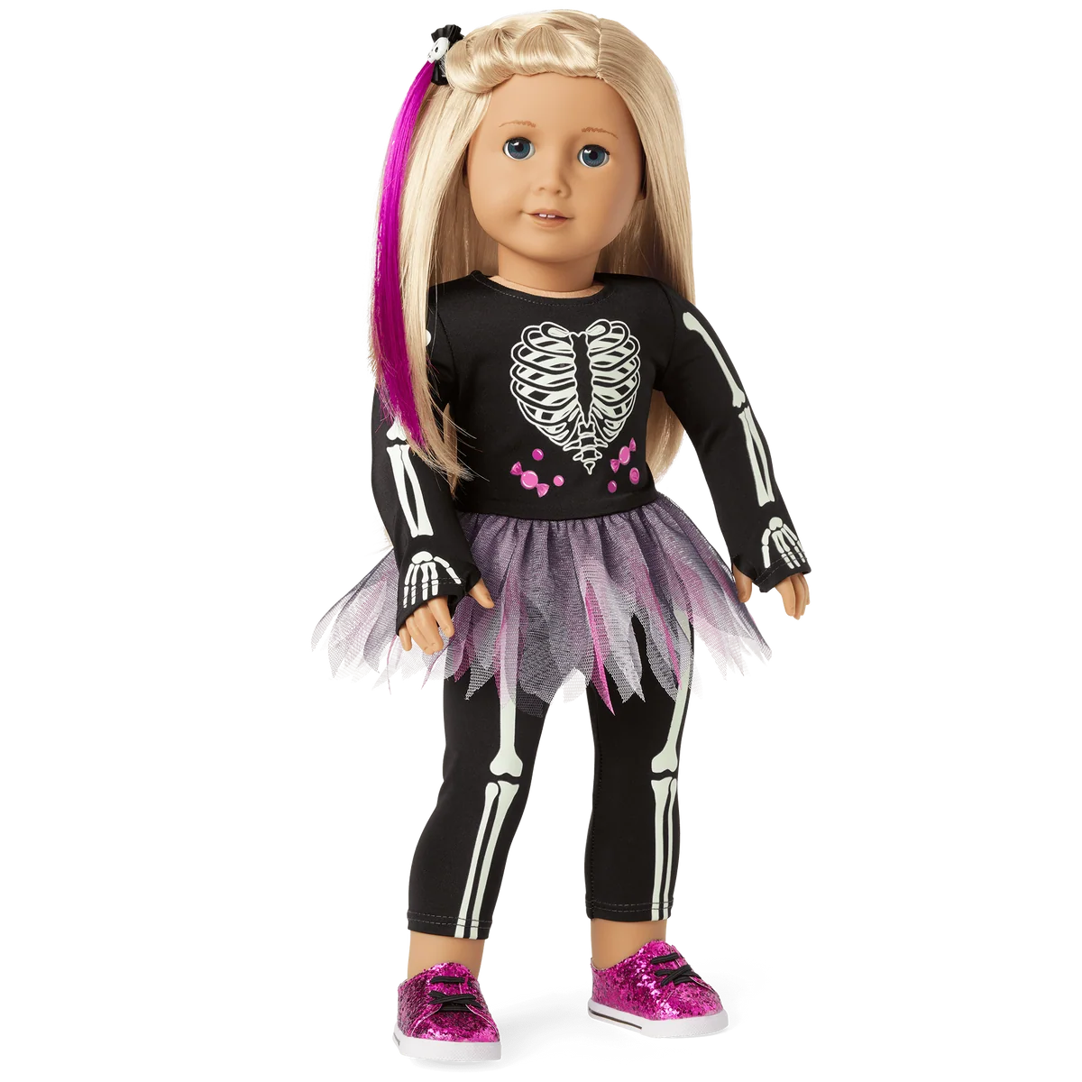 You Glow, Girl! Skeleton Costume for 18-inch Dolls