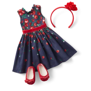 American Girl® x Janie and Jack Wrapped in Roses Party Dress for WellieWishers™ Dolls