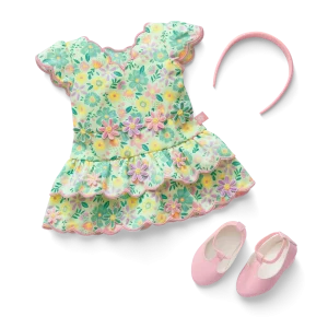 Pastel Petals Dress for 18-inch Dolls