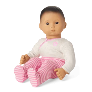 Bitty Baby® Doll #4 with black hair in Pretty Pink