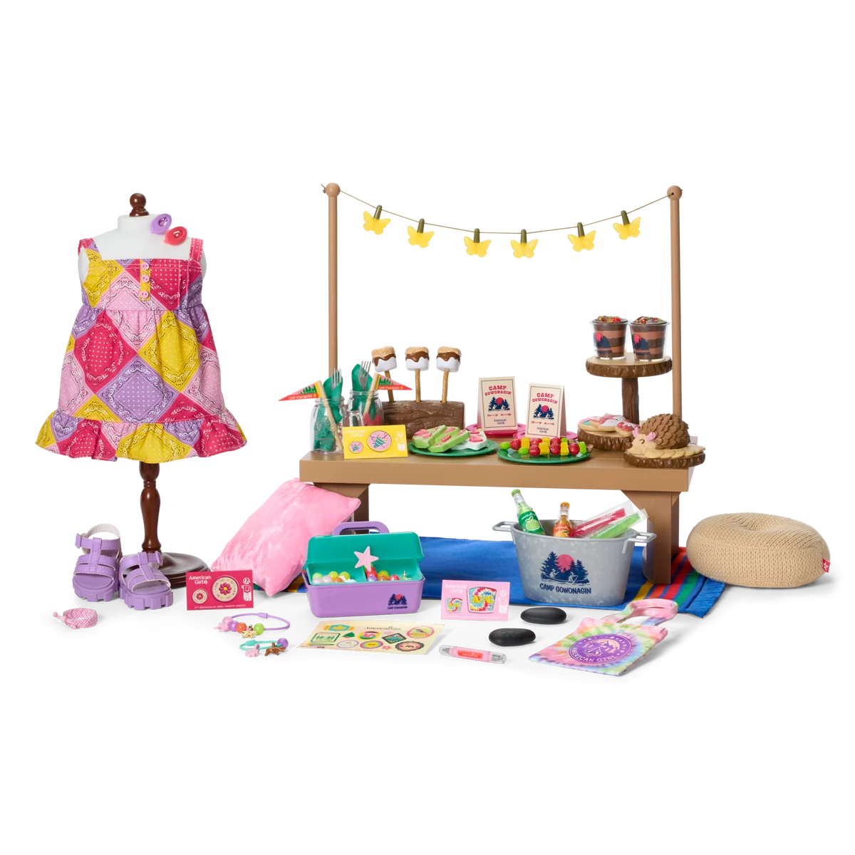 Daisy Davenport’s™ Camp Table, Outfit & Crafts Bundle for 18-inch Dolls (Girl of the Year™ 2027)