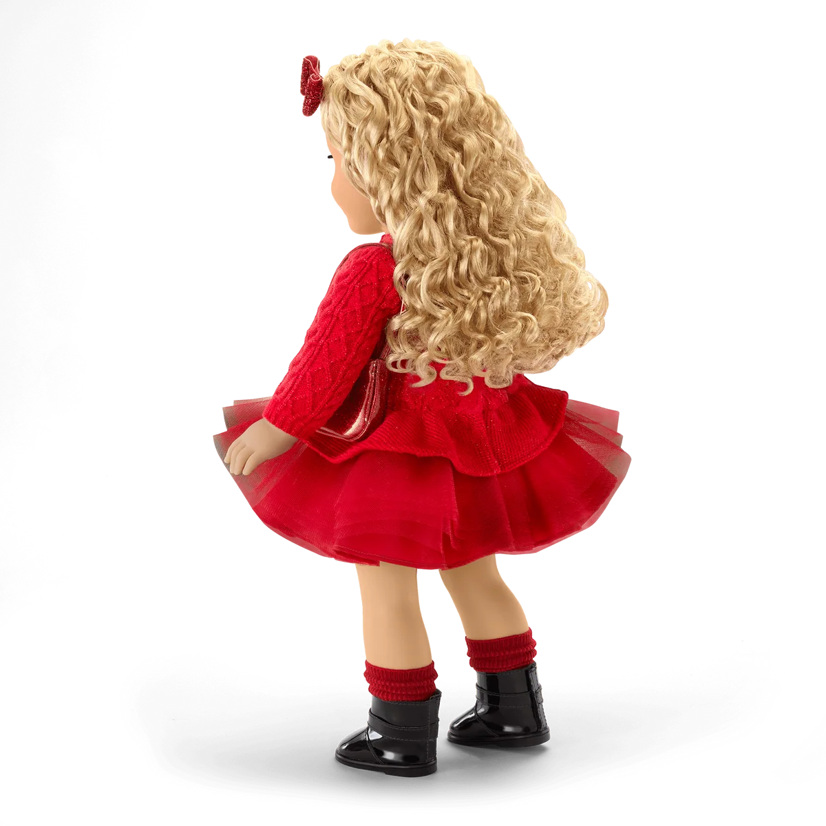 American Girl® x Something Navy Crimson Sparkle Sweater Dress for 18-inch Dolls