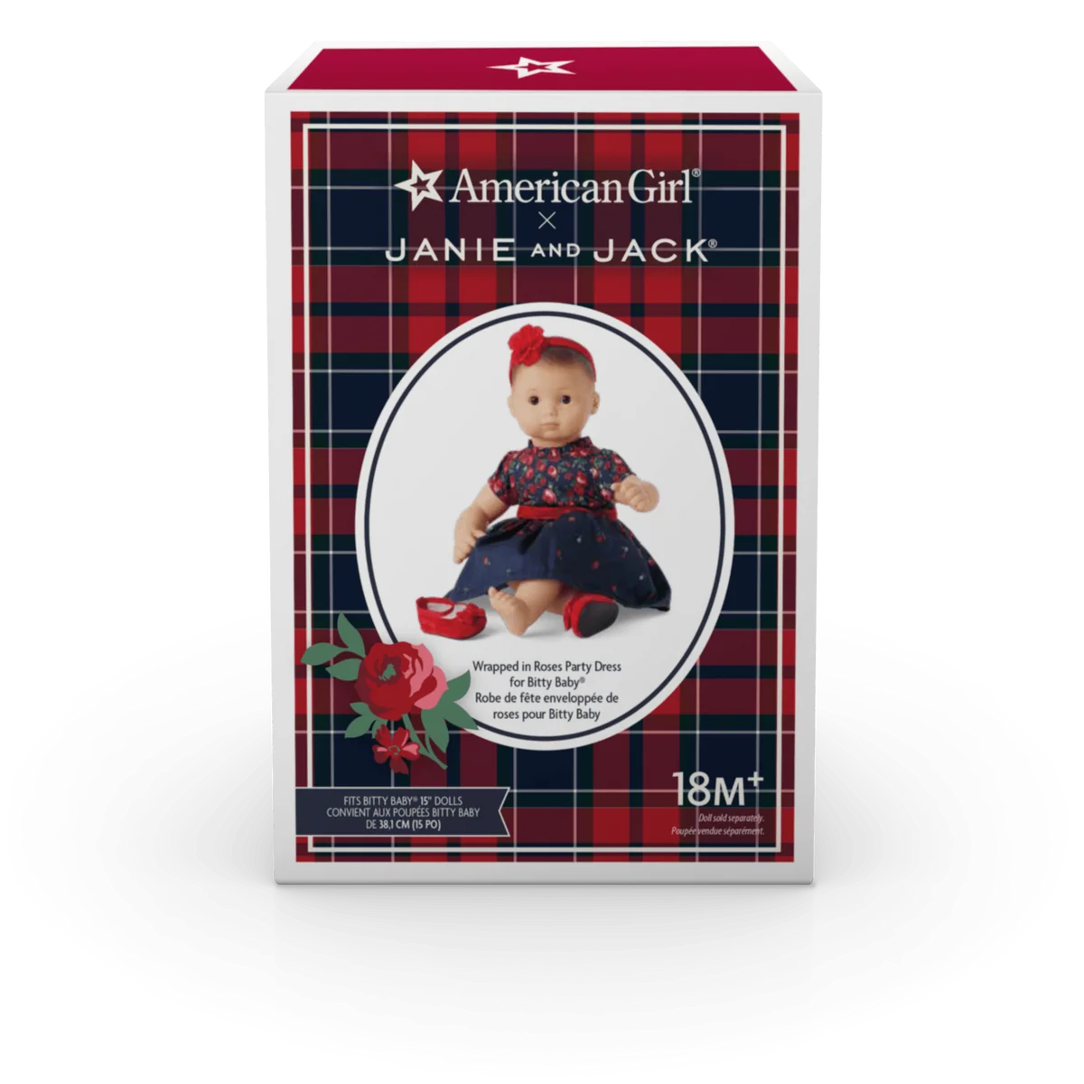 American Girl® x Janie and Jack Wrapped in Roses Party Dress for Bitty Baby® Dolls