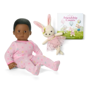 Bitty Baby® Doll #1 in Pastel Pink + Bunny Friend & Board Book