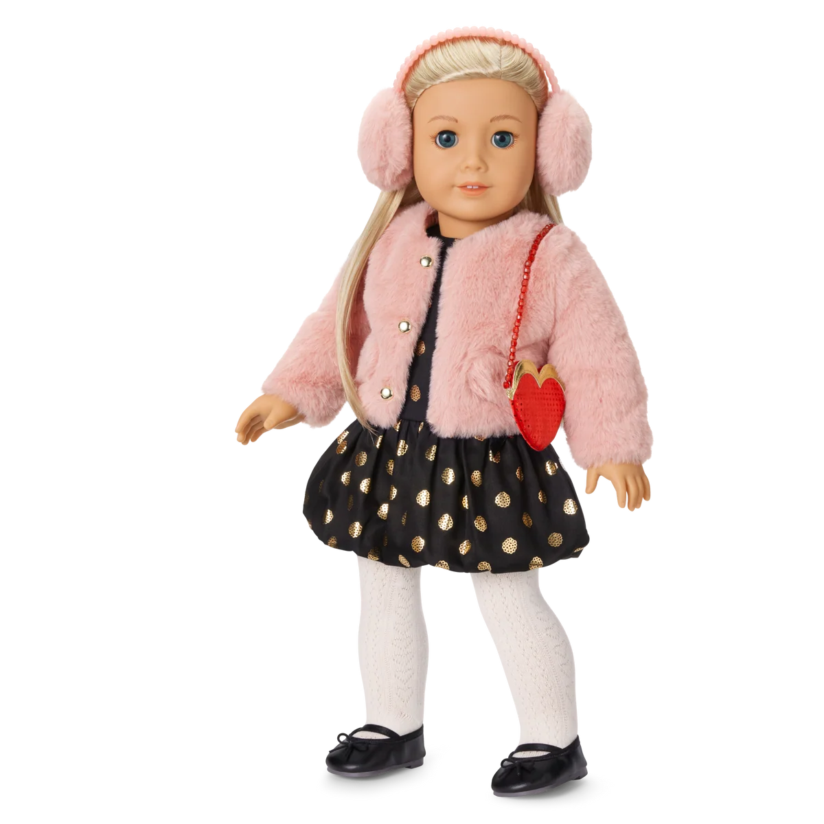 American Girl® x J.Crew Embellished Heart Purse & Accessories for 18-inch Dolls