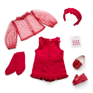 January Garnet Glam Outfit for 18-inch Dolls