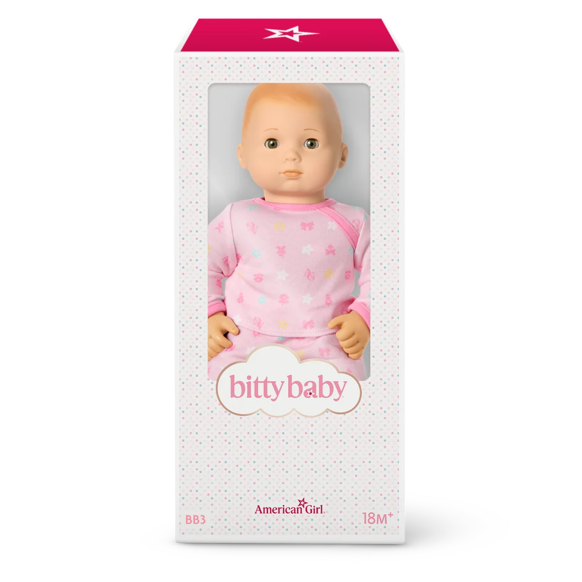 Bitty Baby® Doll #3 in Pastel Pink + Bunny Friend & Board Book