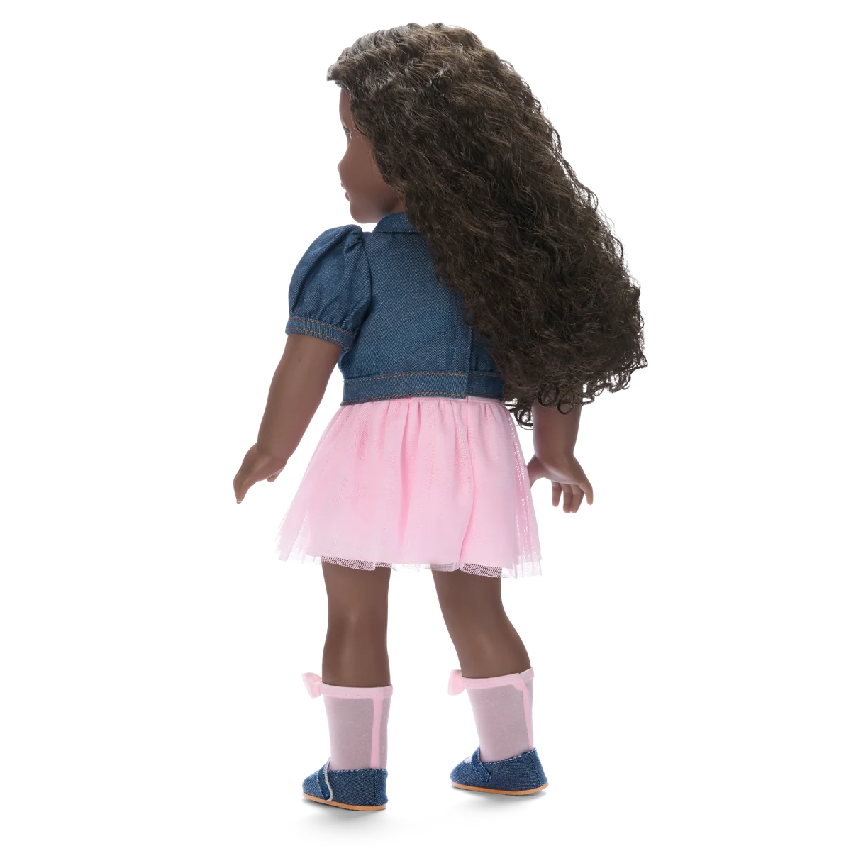 AG™ x Harlem’s Fashion Row Cherry Blossom Couture Buttoned-Up Bows Top & Skirt for 18-inch Dolls