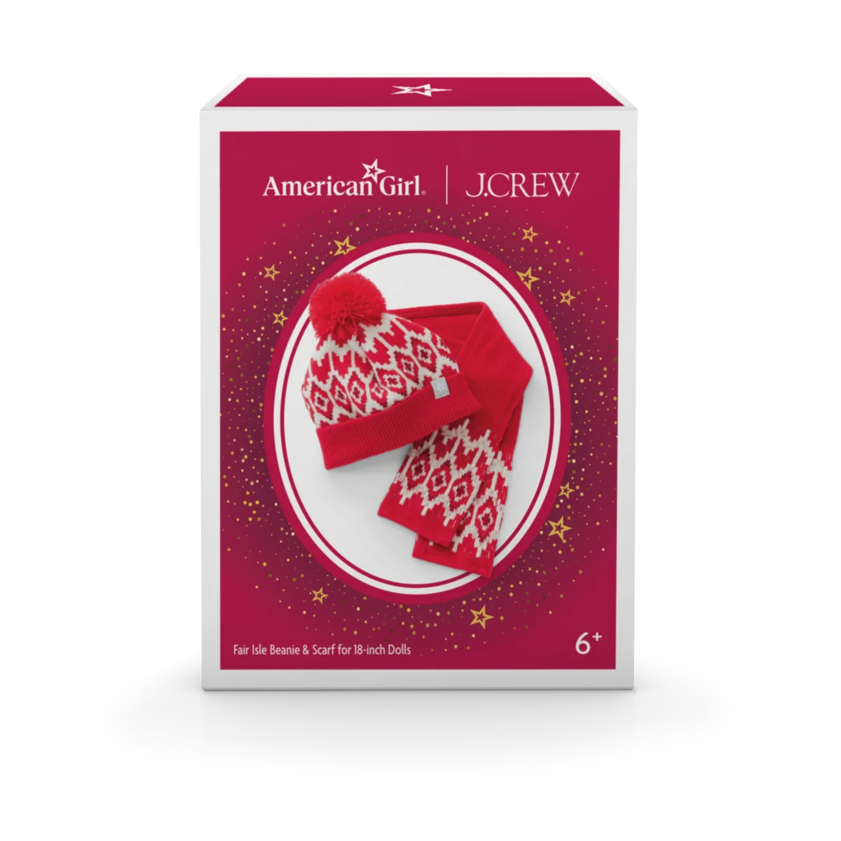 American Girl® x J.Crew Fair Isle Beanie & Scarf for 18-inch Dolls