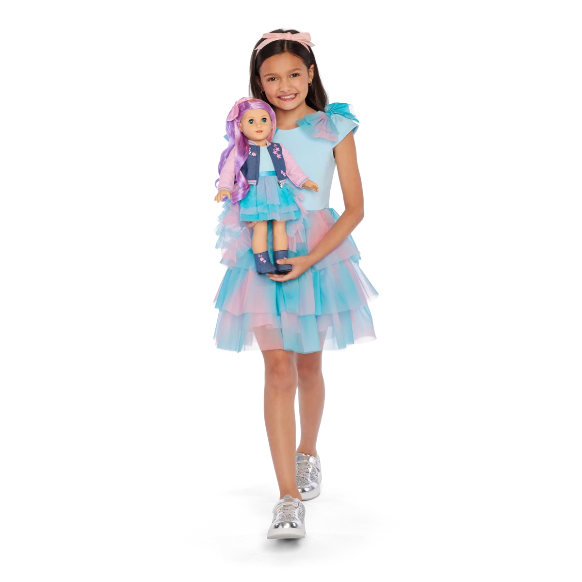 AG™ x Harlem’s Fashion Row Cherry Blossom Couture Ruffle Dress for Girls