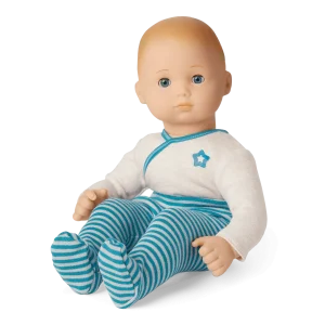 Bitty Baby® Doll #3 with blonde hair in Soft Blue