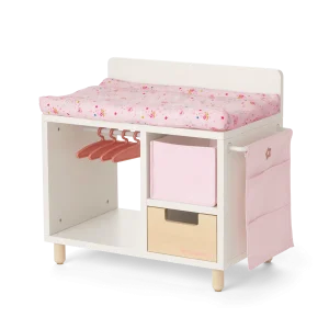 Dots & Blooms Changing Table with Storage