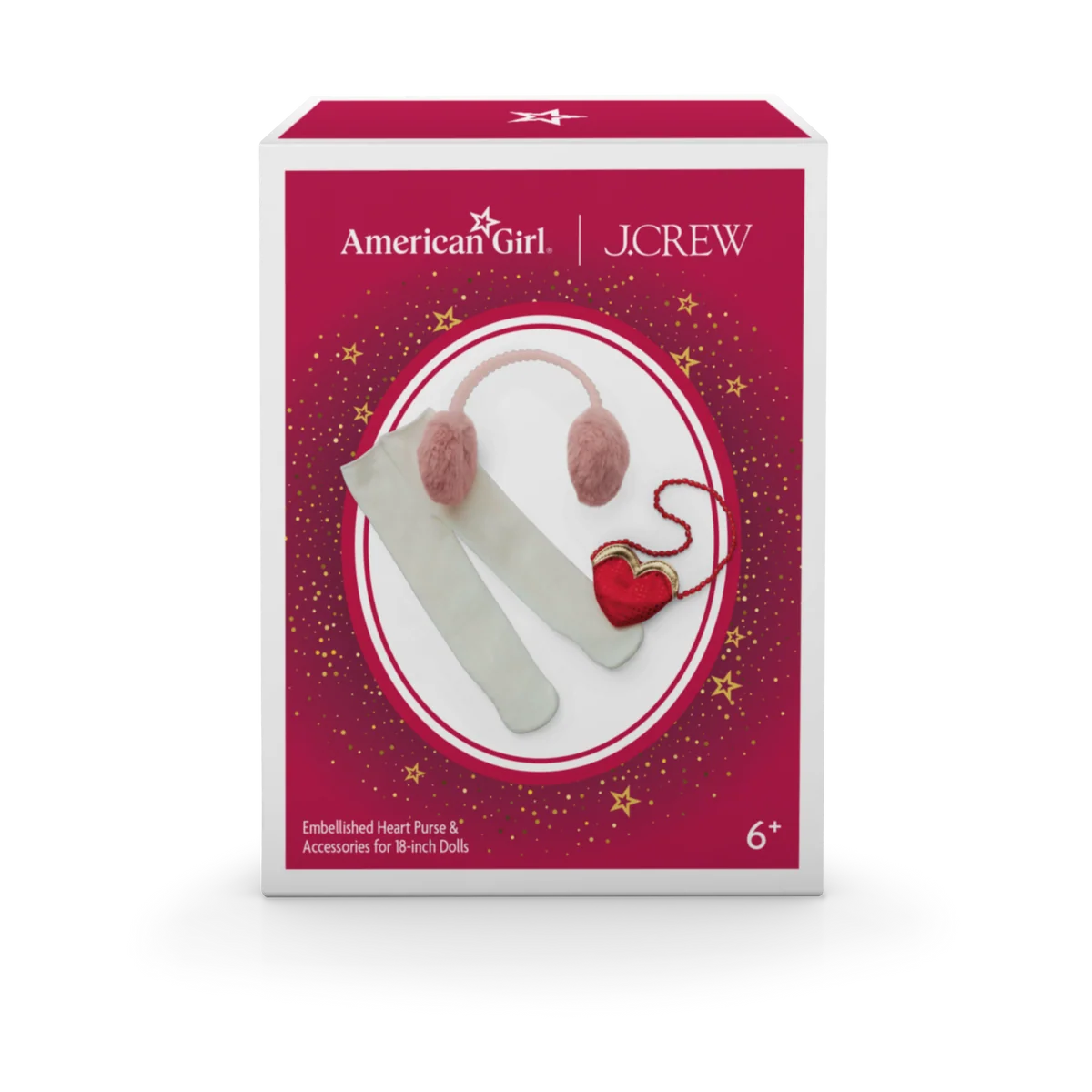 American Girl® x J.Crew Embellished Heart Purse & Accessories for 18-inch Dolls