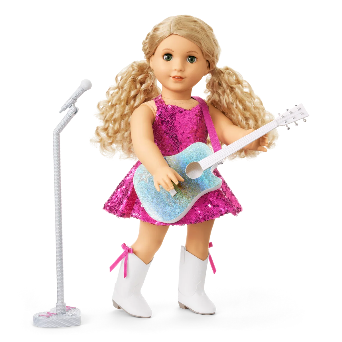 American Girl® x Megan Moroney Stage Outfit, Guitar & Mic Stand for 18-inch Dolls