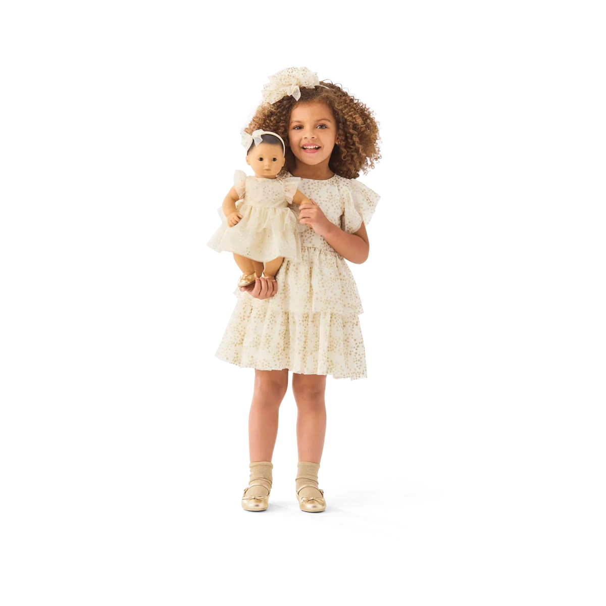 American Girl® x Janie and Jack Sparkly Cream Celebration Dress for Little Girls & Girls