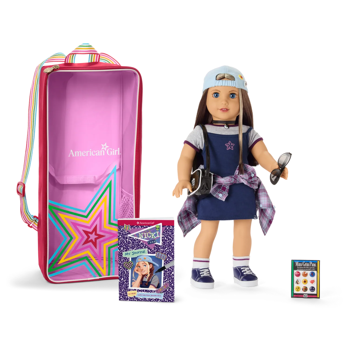 Nicki™ 18-inch Doll, Journal, Accessories & Doll Carrier (Historical Characters)