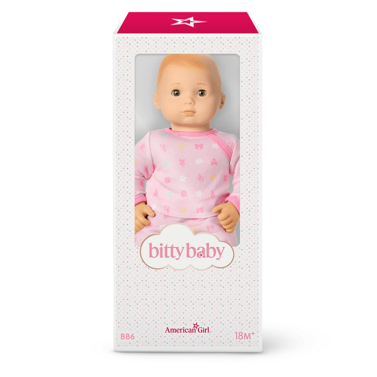 Bitty Baby® Doll #6 with red hair in Pastel Pink