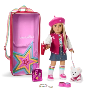 Truly Me™ 18-inch Doll #100, Accessories, Puppy & Doll Carrier