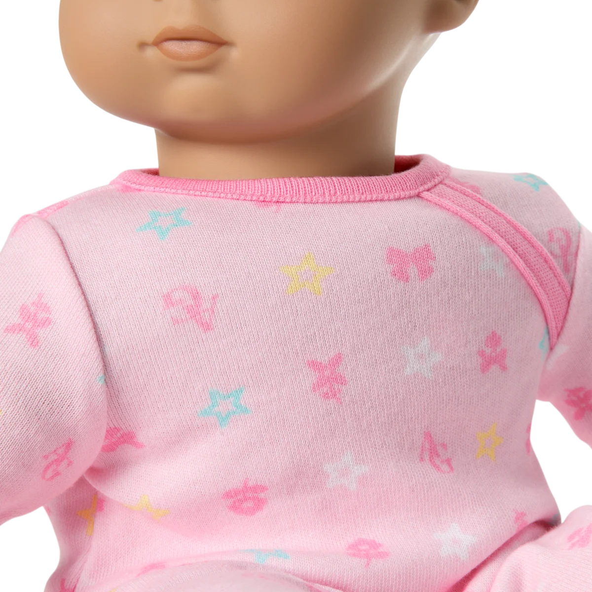 Bitty Baby® Doll #5 with dark-brown hair in Pastel Pink
