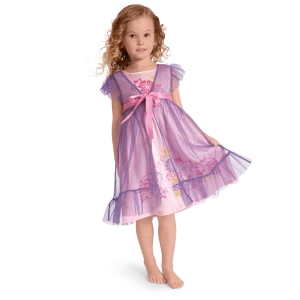Royal Ruffles Nightie & Robe for Little Girls