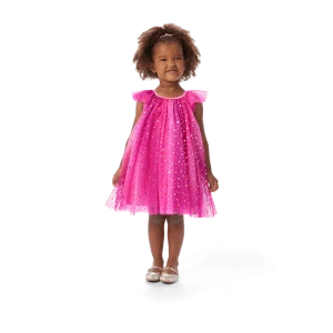 Pink Party-Ready Dress for Little Girls (Bitty Baby®)