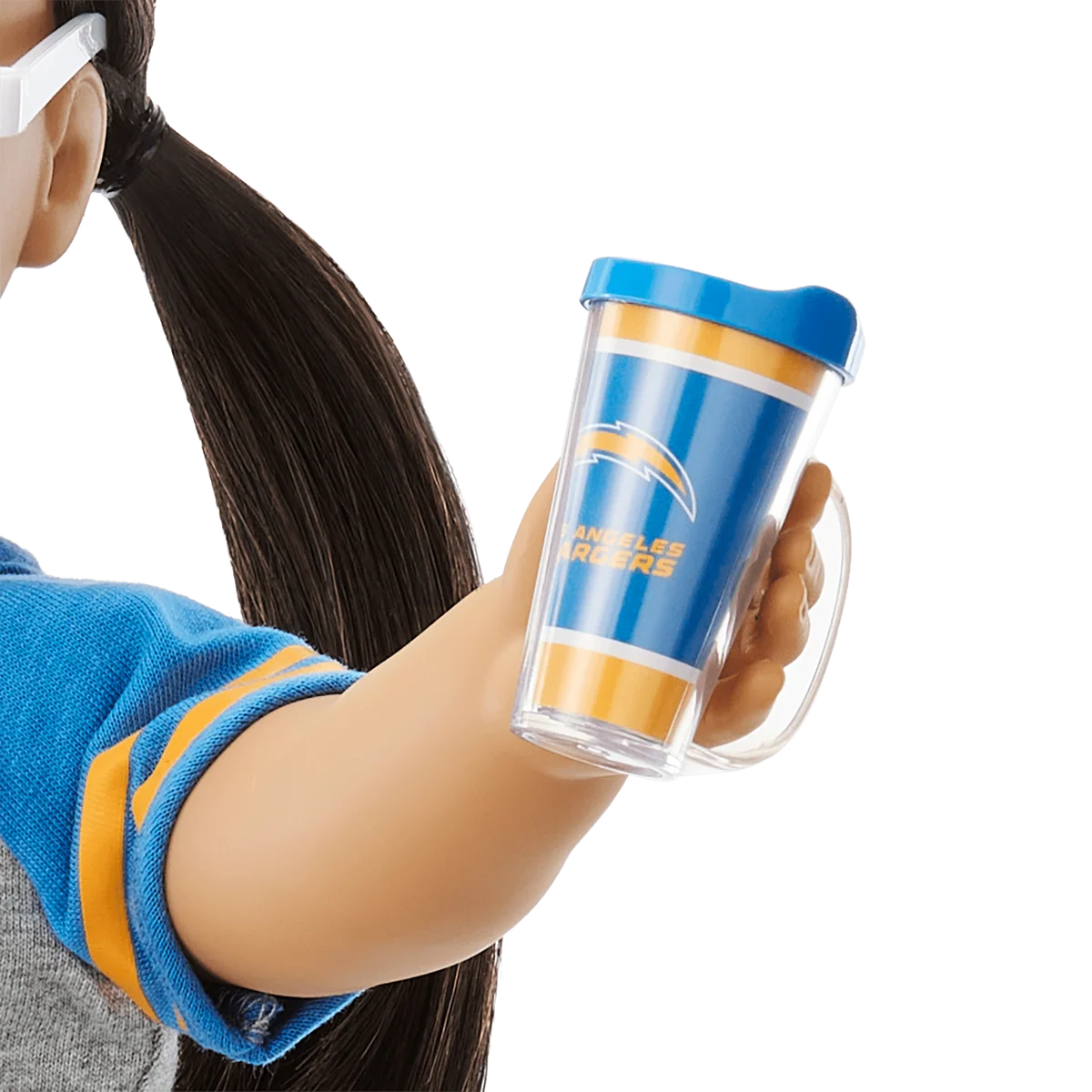 American Girl® x NFL Los Angeles Chargers Fan Outfit & Accessories for 18-inch Dolls