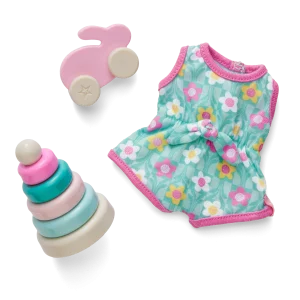 Little Bitty Baby™ Flower Romper & Play Set for 7.75-inch Dolls