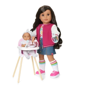Little Bitty Baby™ Layette & High Chair Set for 7.75-inch Dolls