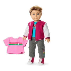 Truly Me™ 18-inch Doll #104 with straight caramel hair