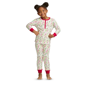 Hearts & Pines Holiday PJs for Little Girls