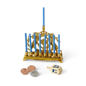 Rebecca’s™ Menorah & Dreidel Set for 18-inch Dolls (Historical Characters)