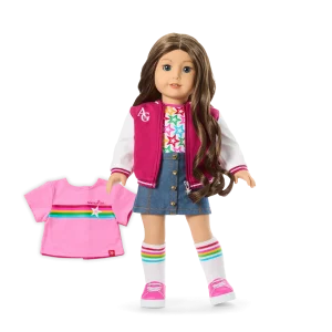 Truly Me™ 18-inch Doll #126 with wavy brown hair