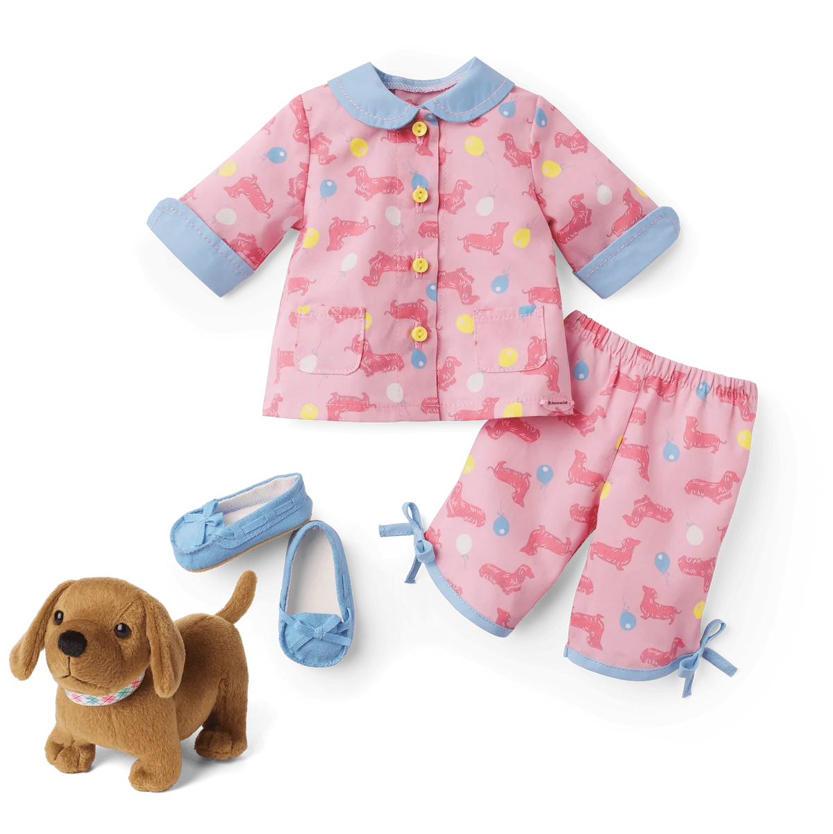 Maryellen’s™ Dachshund Pajamas & Dog (Historical Characters)